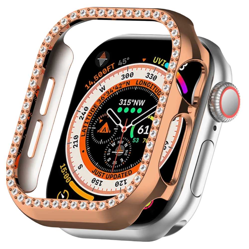 Soka Sparking Diamond PC Case for Apple Watch (40 MM) - Rose Gold
