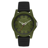 Armani Exchange Three-Hand Black Silicone Men’s Watch (AX2527)