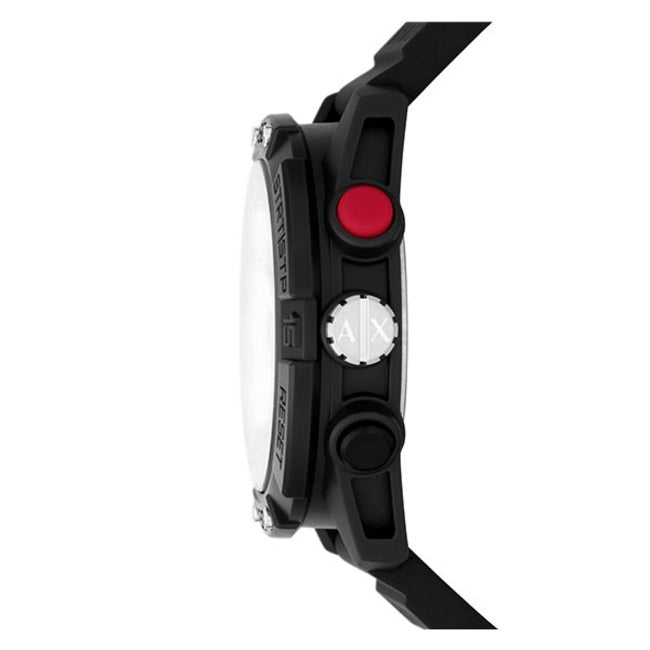 Armani Exchange Analog-Digital Black Silicone Men’s Watch (AX2960)