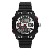 Armani Exchange Analog-Digital Black Silicone Men’s Watch (AX2960)