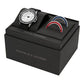 Armani Exchange Three-Hand Stainless Steel Men’s Watch and Topring Gift Set (AX7136SET)