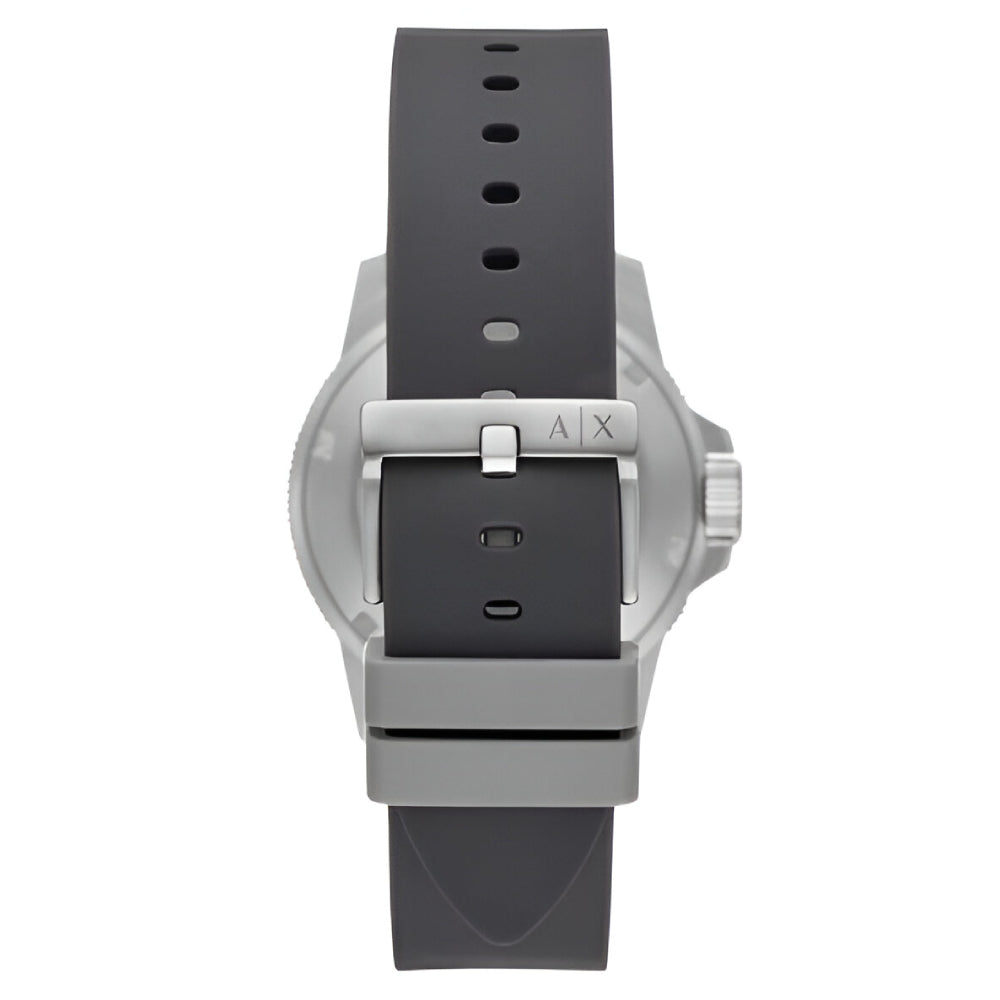Armani Exchange Three-Hand Gray Silicone Men’s Watch (AX1862)