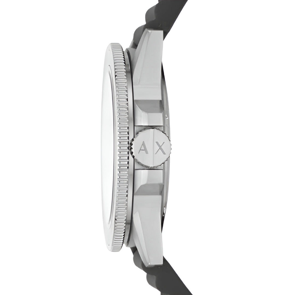 Armani Exchange Three-Hand Gray Silicone Men’s Watch (AX1862)