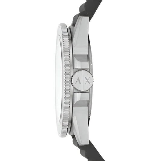 Armani Exchange Three-Hand Gray Silicone Men’s Watch (AX1862)