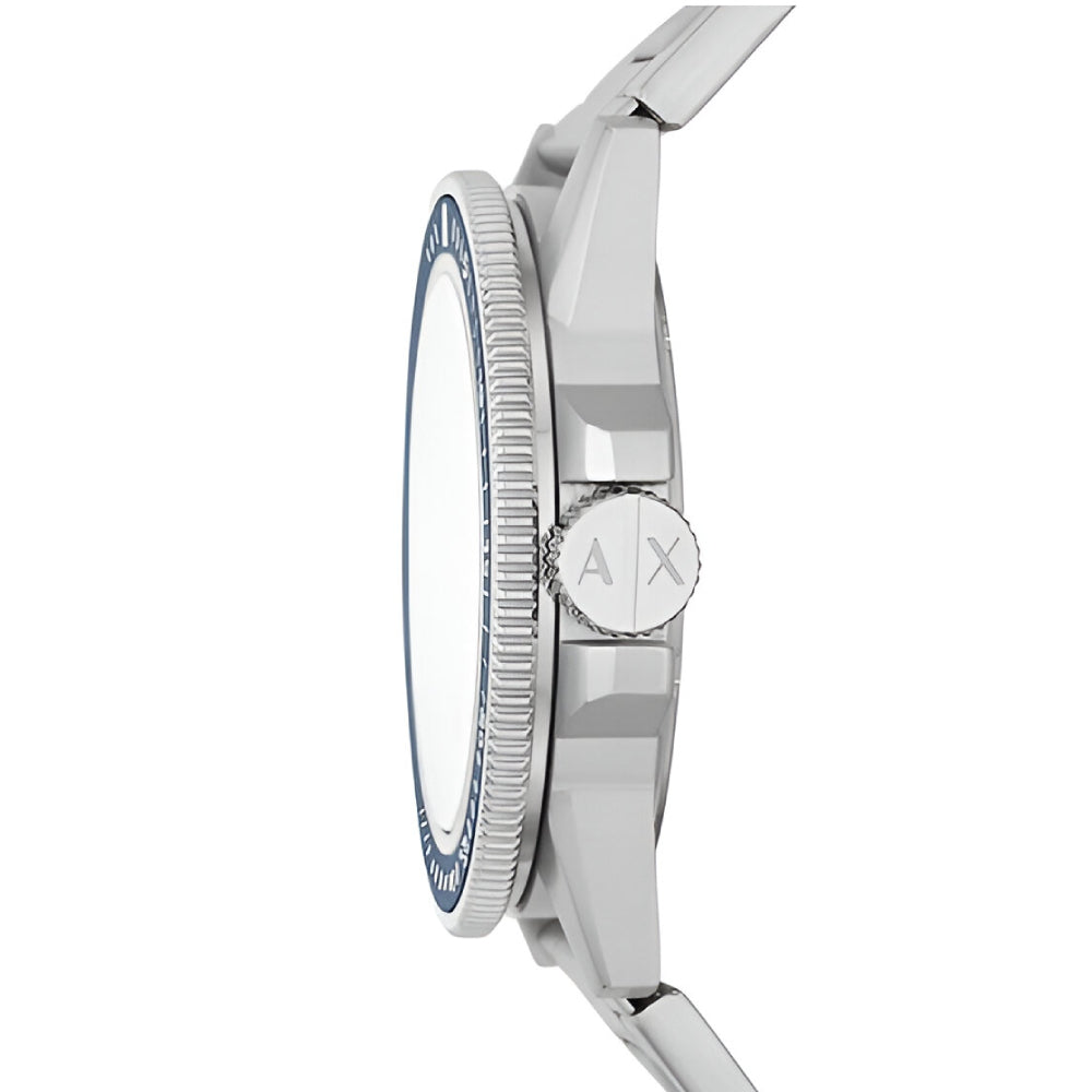 Armani Exchange Leonardo Blue and Silver Men's Watch (AX1861)