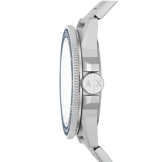 Armani Exchange Leonardo Blue and Silver Men's Watch (AX1861)