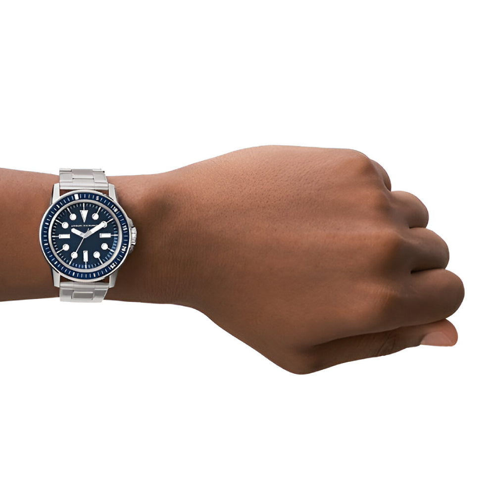 Armani Exchange Leonardo Blue and Silver Men's Watch (AX1861)