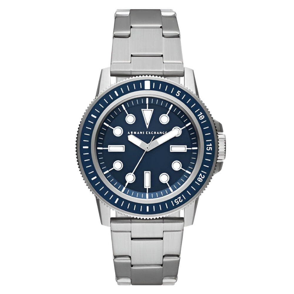 Armani Exchange Leonardo Blue and Silver Men's Watch (AX1861)