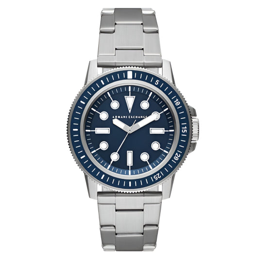 Armani Exchange Leonardo Blue and Silver Men's Watch (AX1861)