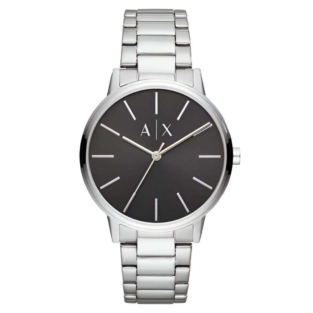 Armani Exchange Three-Hand Black Dial Cyde Silver Men’s Watch (AX2700)