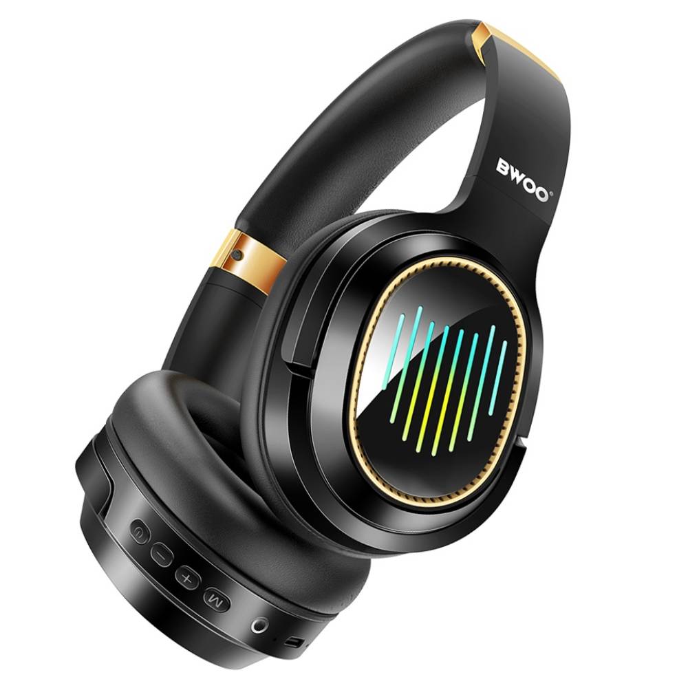 BWOO Folding Wireless Headphones - Black [BO-BW586]