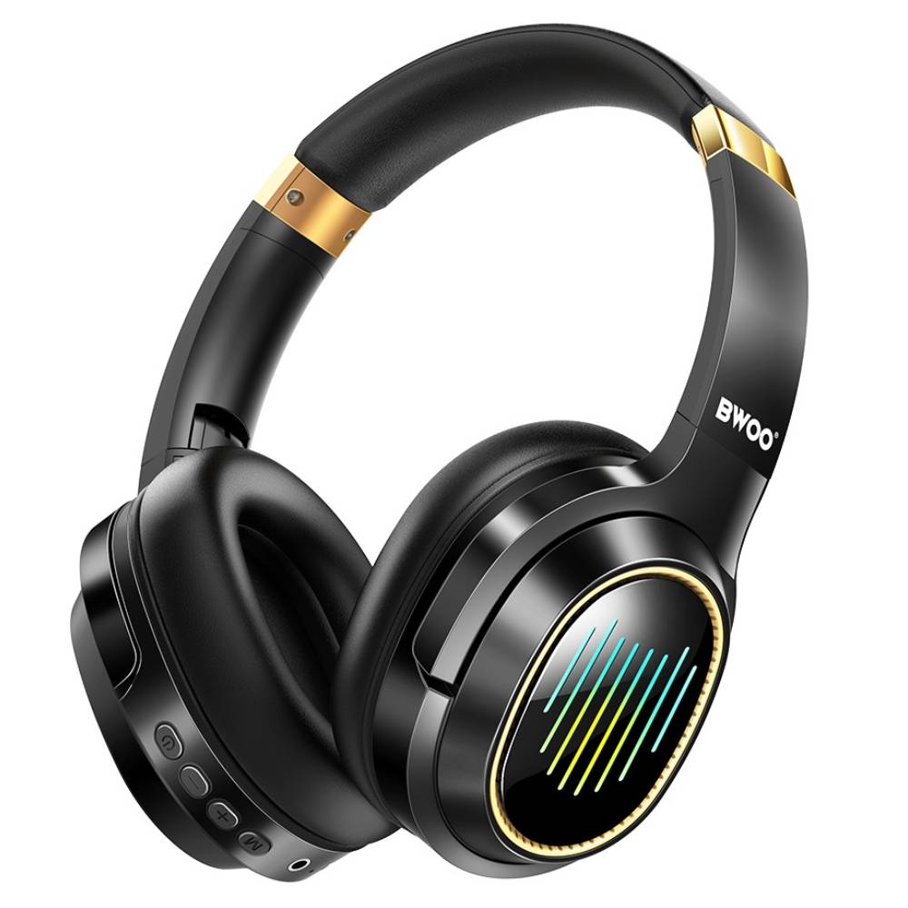 BWOO Folding Wireless Headphones - Black [BO-BW586]