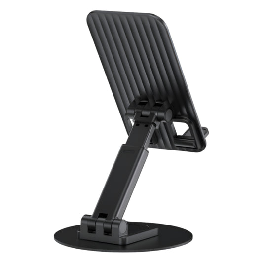 BWOO Foldable Desktop Phone Holder 360 Rotatable Desktop - Black [BO-ZJ132]