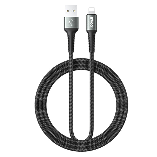 BWOO USB-A to Lightning Fast Charging Data Cable (3M)(BO-X288L-3M) - Black