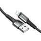 BWOO USB-A to Lightning Fast Charging Data Cable (3M)(BO-X288L-3M) - Black