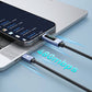 BWOO Type-C To Lightning Charging Cable with LED Display 30W (1M) - Black [BO-X323C-L]