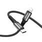 BWOO USB-C to Lightning Braided Fast Charging Cable PD 27W (2M) - Black [BO-X288C-L-2M]