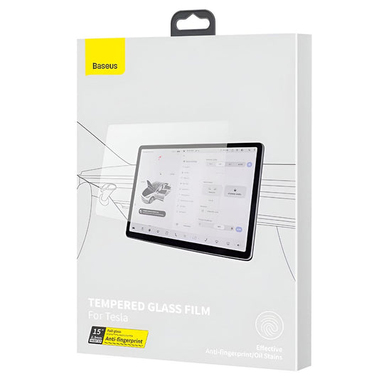 Baseus 0.3mm Crystal Tempered Glass Film For Tesla Model 3/Y - Clear
