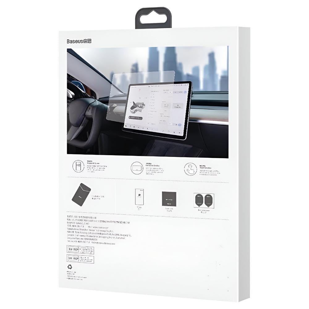 Baseus 0.3mm Crystal Tempered Glass Film For Tesla Model 3/Y - Clear