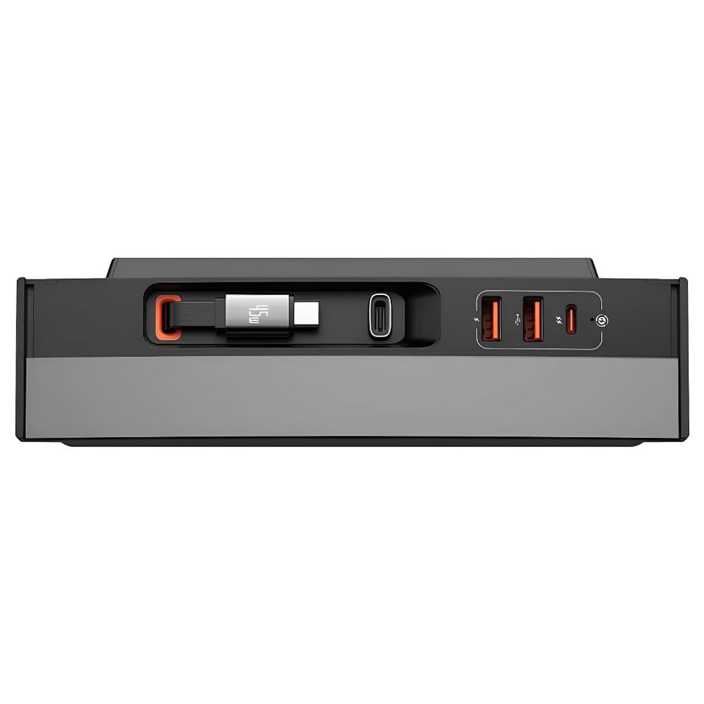 Baseus T-Space Hub for Tesla Model 3/Y with Retractable 45W USB-C Cable - Black