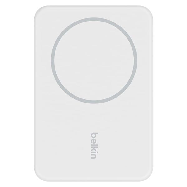 Belkin BoostCharge Magnetic Wireless Power Bank 5k + Stand - White