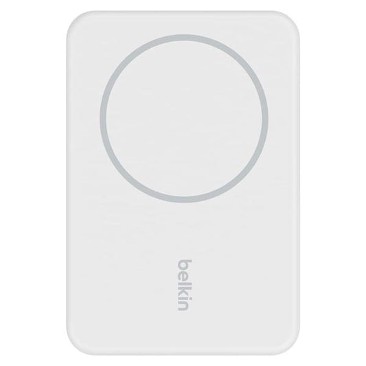 Belkin BoostCharge Magnetic Wireless Power Bank 5k + Stand - White