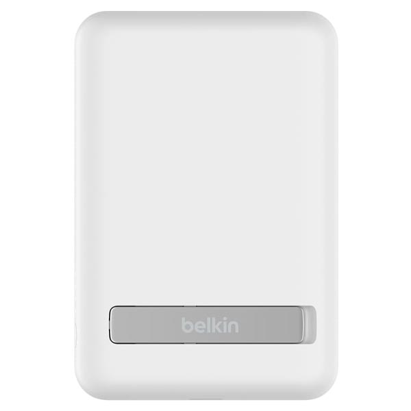 Belkin BoostCharge Magnetic Wireless Power Bank 5k + Stand - White