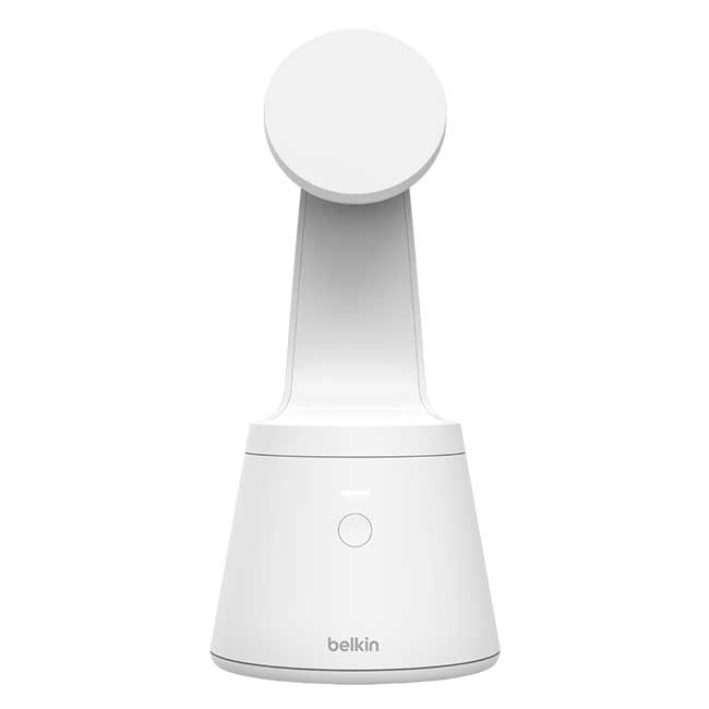 Belkin Magnetic Phone Mount with Face Tracking Works with iPhone 14/ 13/ 12 Series - White