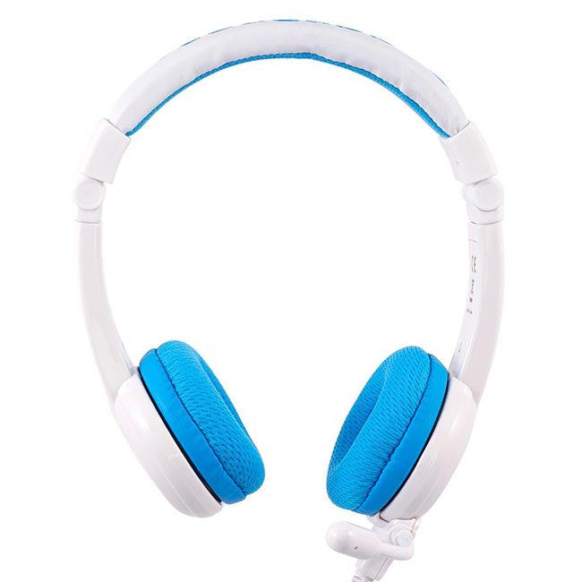 BuddyPhones School Plus Kids Headphones with Mic - Blue