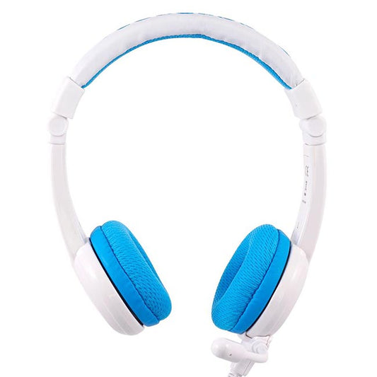 BuddyPhones School Plus Kids Headphones with Mic - Blue