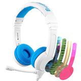 BuddyPhones School Plus Kids Headphones with Mic - Blue