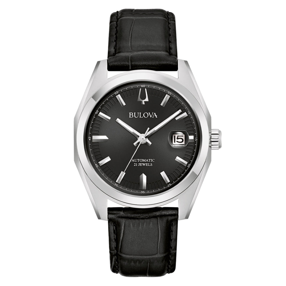 Bulova Automatic Surveyor Black Dial Men's Watch (96B435)
