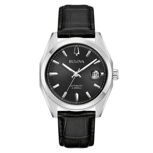 Bulova Automatic Surveyor Black Dial Men's Watch (96B435)