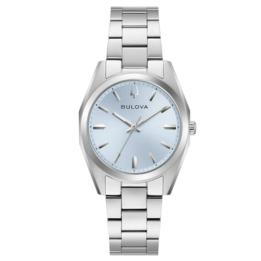 Bulova Classic Surveyor Blue Dial Women's Watch (96L346)