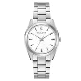 Bulova Classic Surveyor White Dial Women's Watch (96L347)