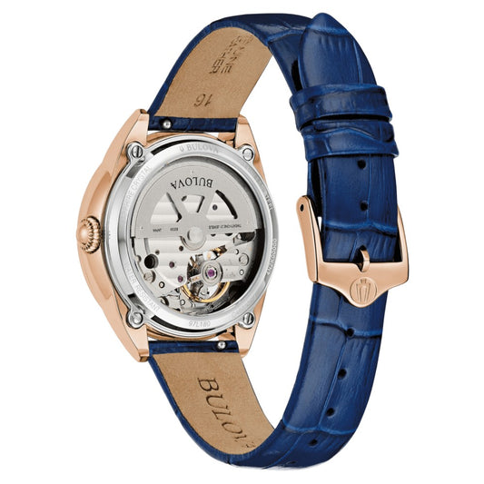 Bulova Sutton Automatic Leather Strap Women's Watch (97L180)