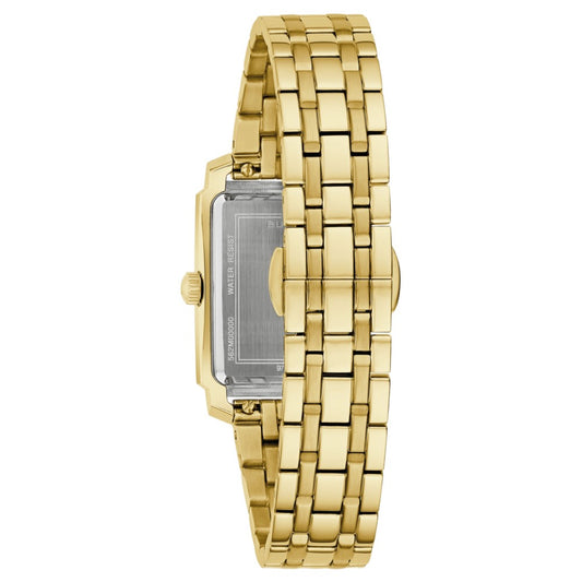 Bulova Sutton White Dial Gold-Tone Bracelet Women's Watch (97L186)