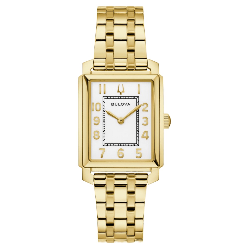 Bulova Sutton White Dial Gold-Tone Bracelet Women's Watch (97L186)