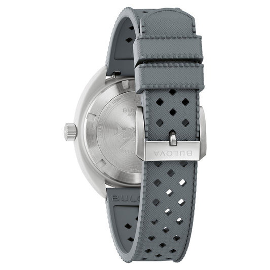Bulova Snorkel Great White Shark Rubber Strap Men's Watch (98B449)