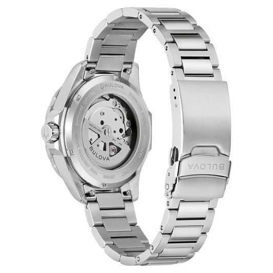 Bulova Automatic Two-Tone Marine Star Green Dial Men's Watch (98B467)