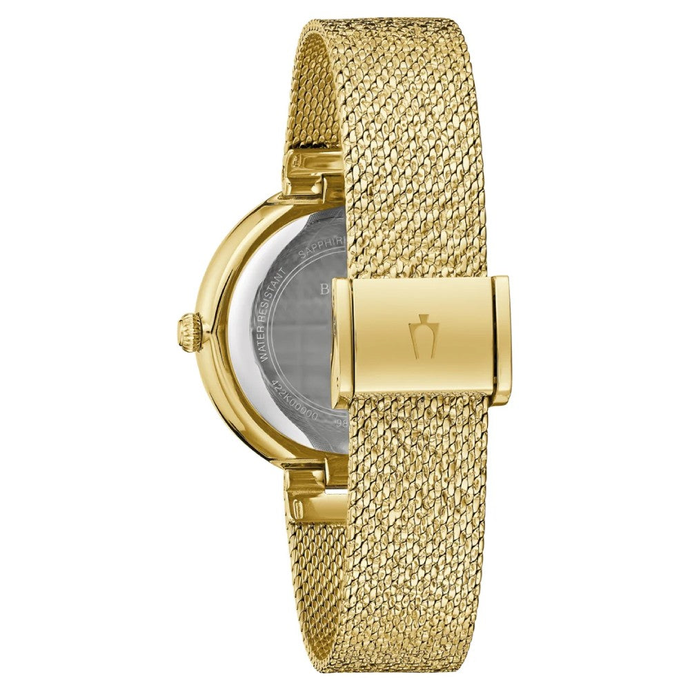 Bulova Classic Champagne Crystal Dial Women’s Watch (98L321)