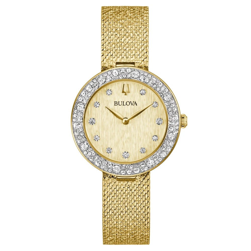 Bulova Classic Champagne Crystal Dial Women’s Watch (98L321)