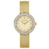 Bulova Classic Champagne Crystal Dial Women’s Watch (98L321)