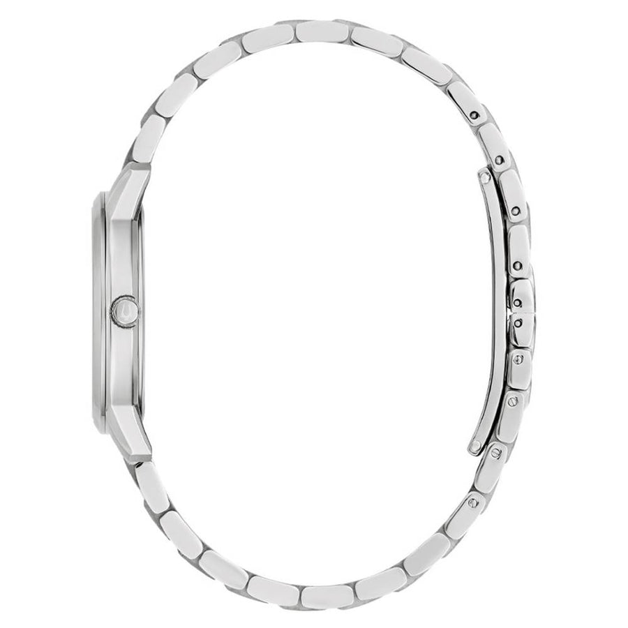 Bulova Blue Dial Classic Stainless Steel Women’s Watch (96M166)