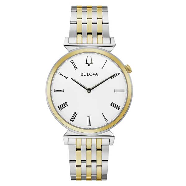Bulova Regatta White Dial Stainless Steel Men's Watch (98A233)