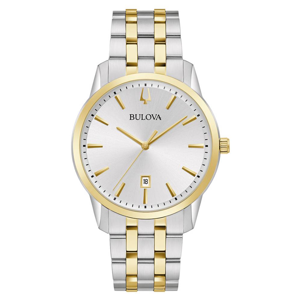 Bulova Silver Classic Sutton Stainless Steel Men's Watch (98B385)