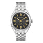 Bulova Black Dial Classic Jet Star Stainless Steel Men’s Watch (96B415)