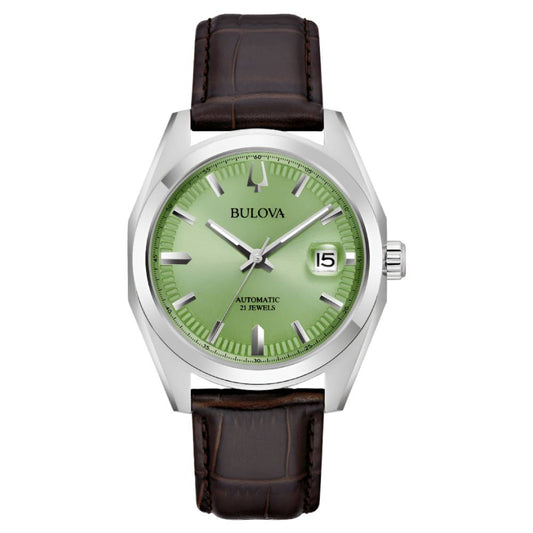 Bulova Surveyor Automatic Green Dial Men's Watch (96B427)