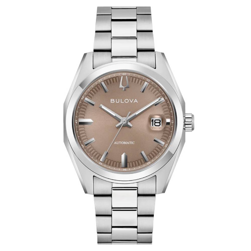 Bulova Surveyor Automatic Brown Dial Men's Watch (96B470)