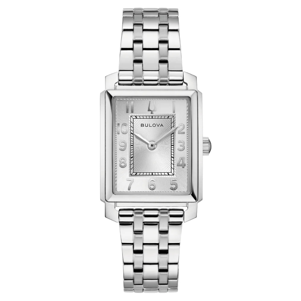 Bulova Sutton Silver Dial Stainless Steel Women's Watch (96L349)